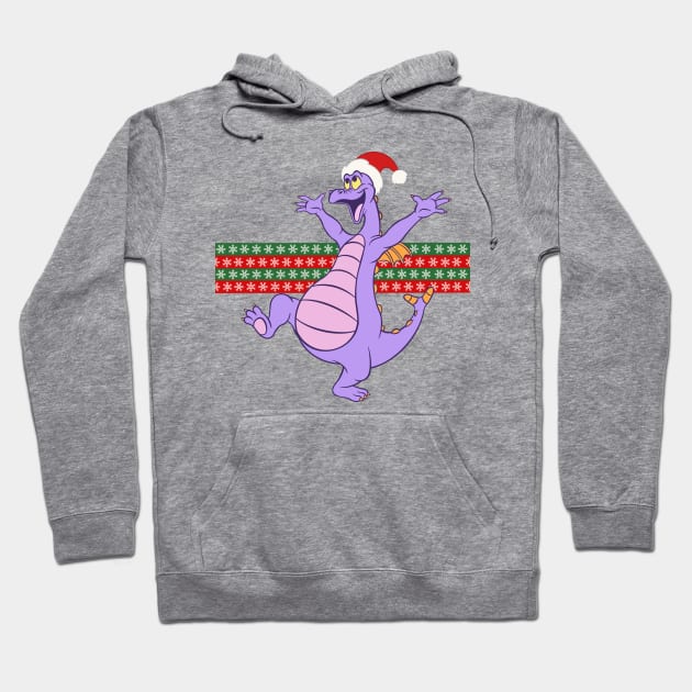 Happy little purple dragon of imagination Christmas holidays jumper Hoodie by EnglishGent